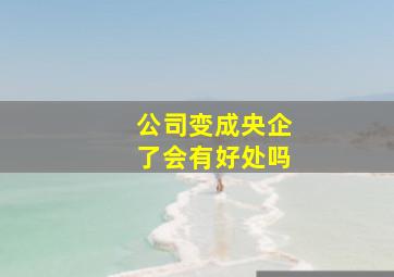 公司变成央企了会有好处吗