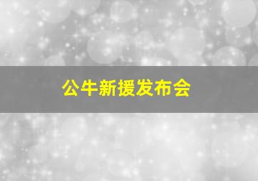 公牛新援发布会