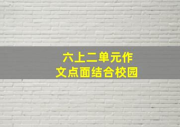 六上二单元作文点面结合校园