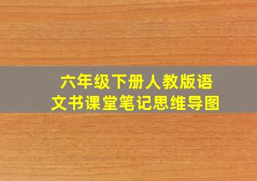 六年级下册人教版语文书课堂笔记思维导图