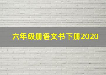 六年级册语文书下册2020