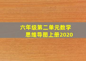 六年级第二单元数学思维导图上册2020