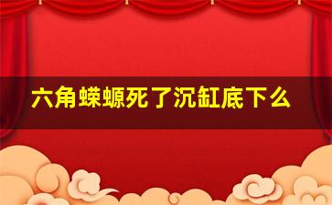 六角蝾螈死了沉缸底下么