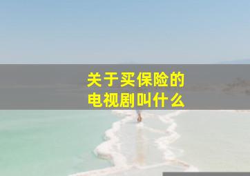 关于买保险的电视剧叫什么