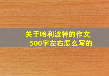 关于哈利波特的作文500字左右怎么写的