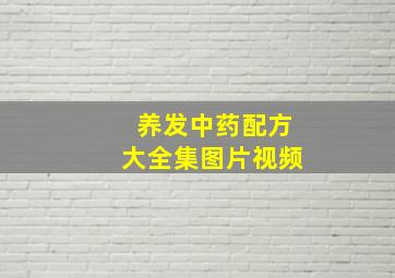 养发中药配方大全集图片视频