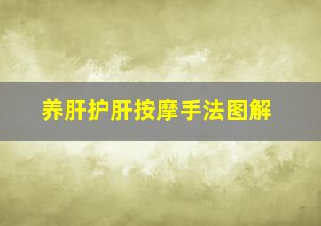 养肝护肝按摩手法图解