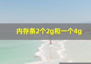 内存条2个2g和一个4g