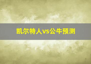 凯尔特人vs公牛预测