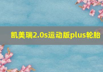 凯美瑞2.0s运动版plus轮胎