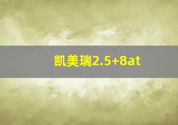 凯美瑞2.5+8at