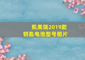 凯美瑞2019款钥匙电池型号图片