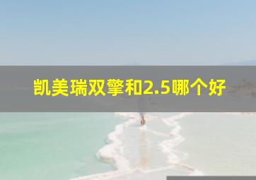 凯美瑞双擎和2.5哪个好