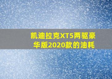 凯迪拉克XT5两驱豪华版2020款的油耗