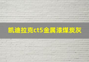 凯迪拉克ct5金属漆煤炭灰