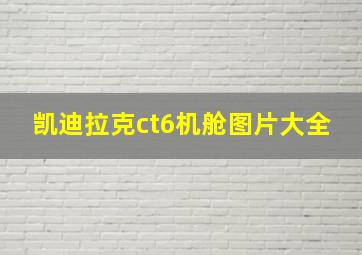 凯迪拉克ct6机舱图片大全