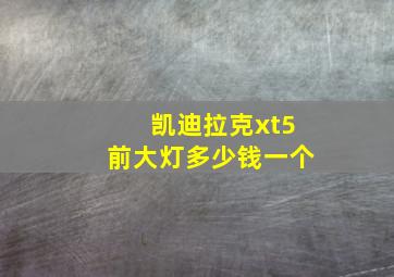 凯迪拉克xt5前大灯多少钱一个