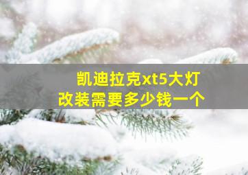 凯迪拉克xt5大灯改装需要多少钱一个