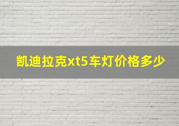 凯迪拉克xt5车灯价格多少