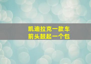 凯迪拉克一款车前头鼓起一个包