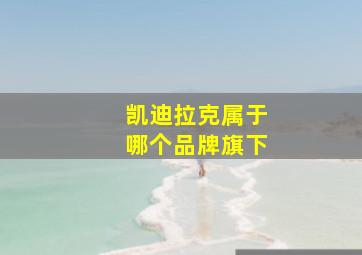 凯迪拉克属于哪个品牌旗下