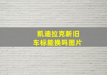 凯迪拉克新旧车标能换吗图片