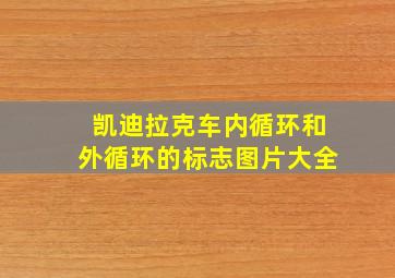 凯迪拉克车内循环和外循环的标志图片大全