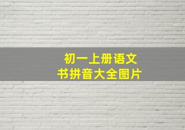 初一上册语文书拼音大全图片