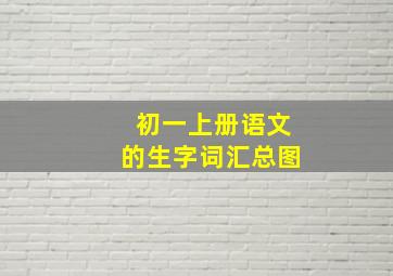 初一上册语文的生字词汇总图