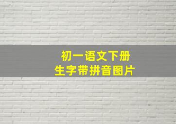 初一语文下册生字带拼音图片