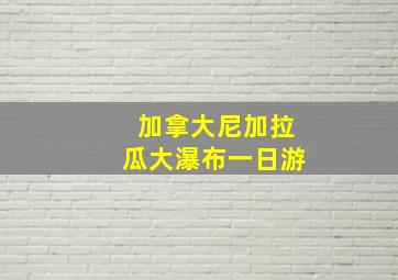 加拿大尼加拉瓜大瀑布一日游