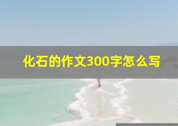 化石的作文300字怎么写