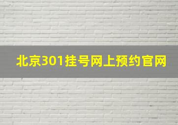 北京301挂号网上预约官网