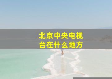 北京中央电视台在什么地方