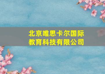 北京唯思卡尔国际教育科技有限公司