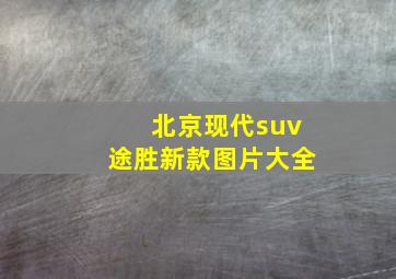 北京现代suv途胜新款图片大全