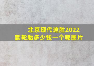 北京现代途胜2022款轮胎多少钱一个呢图片