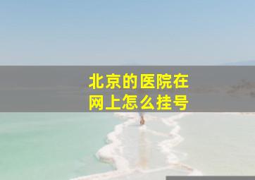 北京的医院在网上怎么挂号