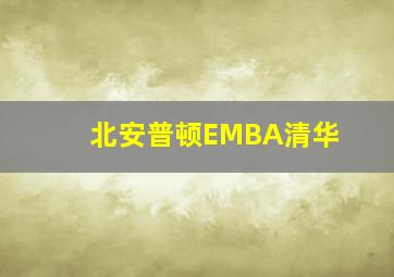 北安普顿EMBA清华