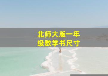 北师大版一年级数学书尺寸