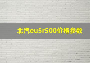 北汽eu5r500价格参数