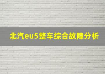 北汽eu5整车综合故障分析