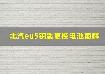 北汽eu5钥匙更换电池图解