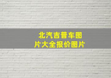 北汽吉普车图片大全报价图片