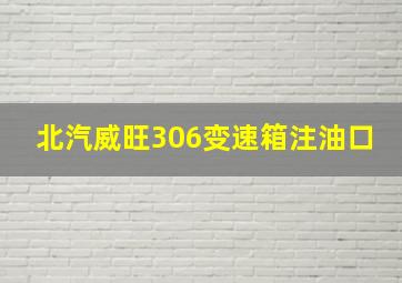 北汽威旺306变速箱注油口