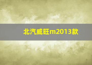 北汽威旺m2013款