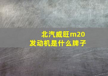 北汽威旺m20发动机是什么牌子