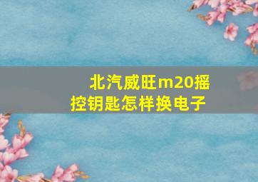 北汽威旺m20摇控钥匙怎样换电子