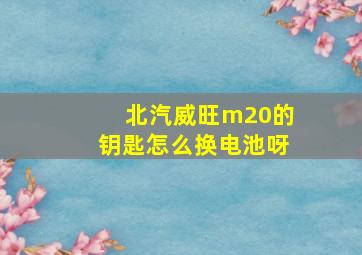 北汽威旺m20的钥匙怎么换电池呀