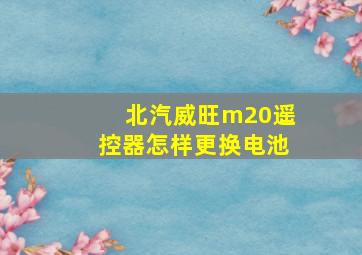 北汽威旺m20遥控器怎样更换电池